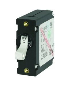 Blue Sea 7218 AC/DC Single Pole Magnetic World Circuit Breaker - 25AMP