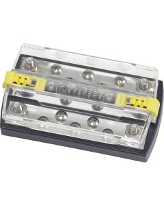 Blue Sea 2722 DualBus Plus 1/4" Stud, 5 x 10-32 Screw Terminal