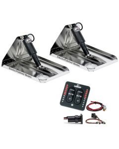 Lenco 16" x 12" Heavy Duty Performance Trim Tab Kit w/LED Indicator Switch Kit 12V