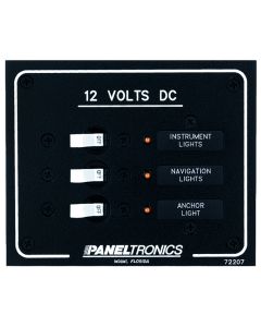 Paneltronics Standard DC 3 Position Breaker Panel w/LEDs