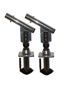 Lee's Sidewinder Bolt-In Outrigger Mounts, Lay-Down Version - Silver(Pair)