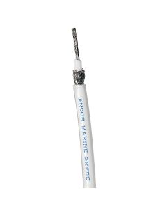 Ancor RG 8X White Tinned Coaxial Cable - 250'