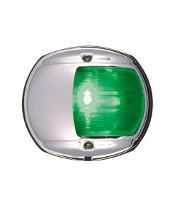 Perko LED Side Light - Green - 12V - Chrome Plated Housing