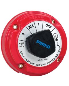 Perko 8503DP Medium Duty Battery Selector Switch w/Alternator Field Disconnect w/o Key Lock