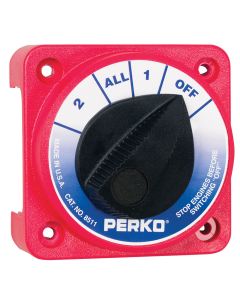 Perko Compact Medium Duty Battery Selector Switch w/o Key Lock