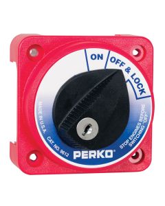 Perko 9612DP Compact Medium Duty Main Battery Disconnect Switch w/Key Lock