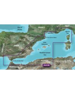 Garmin BlueChart g3 HD - HXEU010R - Spain Mediterranean Coast - microSD/SD