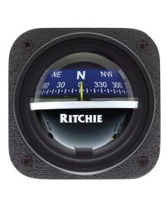 Ritchie V-537B Explorer Compass - Bulkhead Mount - Blue Dial