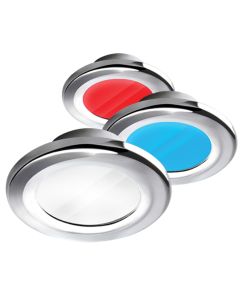 i2Systems Apeiron A3120 Screw Mount Light - Red, Cool White & Blue - Chrome Finish