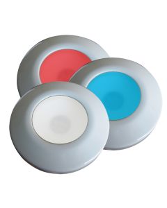 i2Systems Profile P1120 Tri-Light Surface Light - Red, White & Blue - White Finish