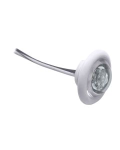 Innovative Lighting LED Bulkhead/Livewell Light "The Shortie" White LED w/ White Grommet