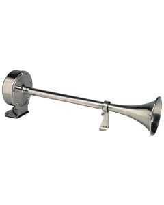 Ongaro Deluxe SS Single Trumpet Horn - 12V