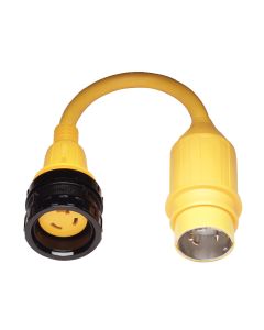Marinco Pigtail Adapter, 30A Locking to 50A Locking