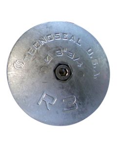 Tecnoseal R3AL Rudder Anode - Aluminum - 3-3/4" Diameter