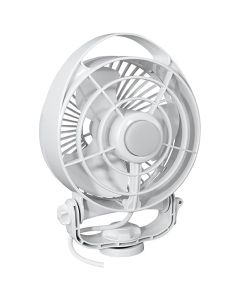 Caframo Maestro 12V 3-Speed 6" Marine Fan w/LED Light - White