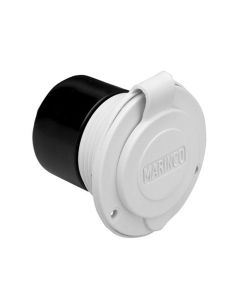 Marinco 15A 125V On-Board Charger Inlet - Front Mount - White