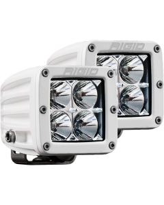 RIGID Industries D-Series PRO Hybrid-Flood LED - Pair - White