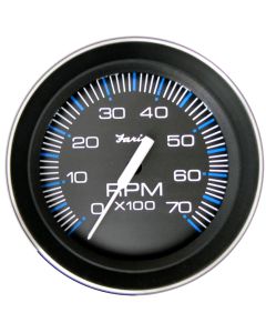 Faria 4" Tachometer (7000 RPM) (All Outboard) Coral w/Stainless Steel Bezel