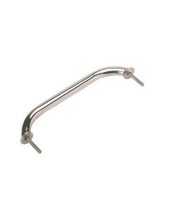 Stainless Steel Stud Mount Flanged Hand Rail w/Mounting Flange - 12"