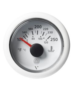 Veratron 52 MM (2-1/16") ViewLine Temperature Gauge 105&deg;F to 250&deg;F - White Dial/Bezel