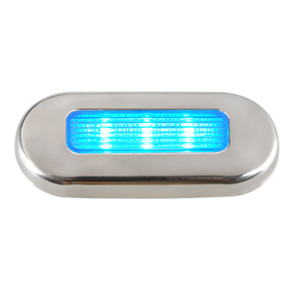 Aqua Signal Cordoba LED Oblong Oval Courtesy Light 12V Blue w